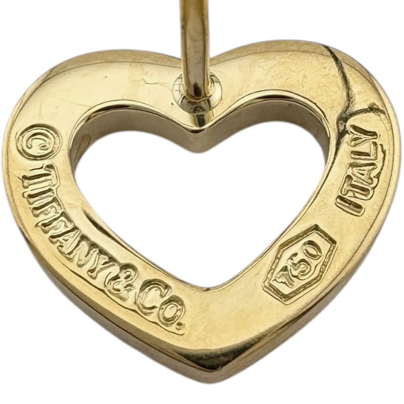 Tiffany & Co Metro Heart Earrings 18k Gold 18k Yellow Gold Ladies Tiffany & Co