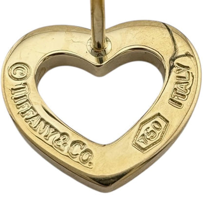 Tiffany & Co Metro Heart Earrings 18k Gold 18k Yellow Gold Ladies Tiffany & Co