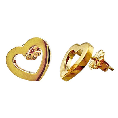 Tiffany & Co Metro Heart Earrings 18k Gold 18k Yellow Gold Ladies Tiffany & Co
