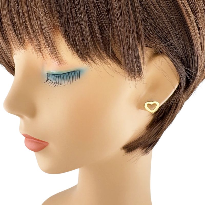 Tiffany & Co Metro Heart Earrings 18k Gold 18k Yellow Gold Ladies Tiffany & Co