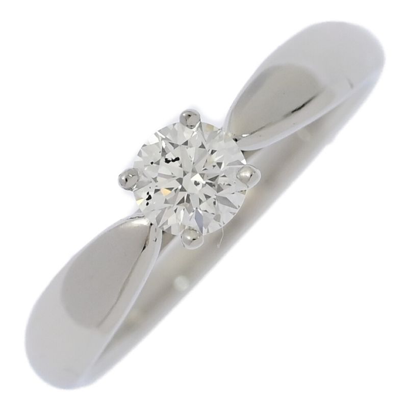 0.28ct/tiffany & Co Tiffany & Co Harmony 1P Diamond Ring And Ring/pt950-3.5g/8/#