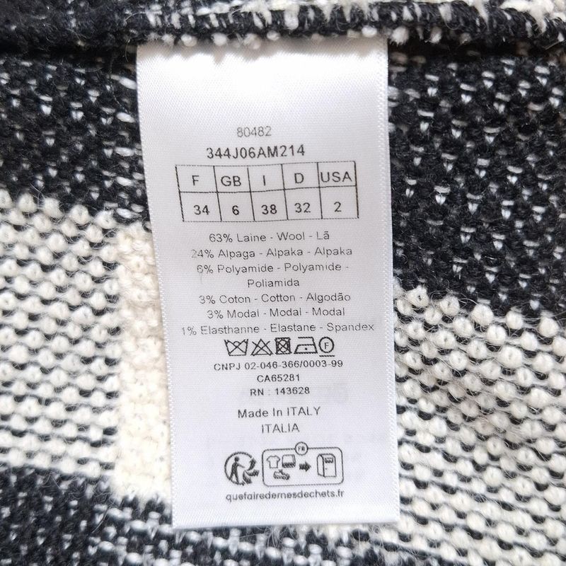 Dior/christian Dior Rolled Skirt Size 38(i) S Women - 344j06am214 Ivory And