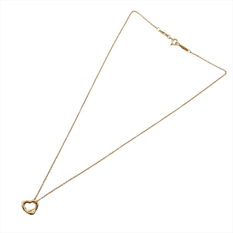 Tiffany & Co Tiffany & Co Open Heart Necklace 18K Pink Gold 3.0g Pink Gold