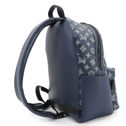 Louis Vuitton Monogram Shadow Discovery Backpack PM Leather Navy