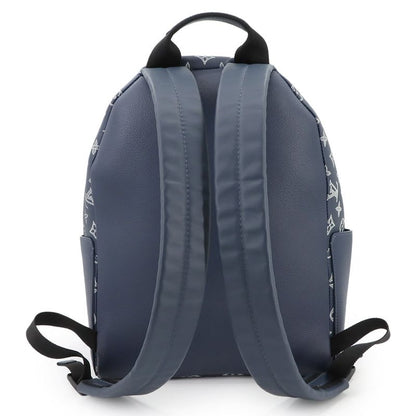 Louis Vuitton Monogram Shadow Discovery Backpack PM Leather Navy