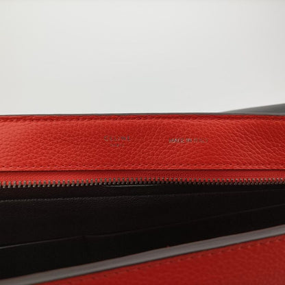 Celine Trapeze Red Leather X Suede W-sn-0162 W-pa-0172