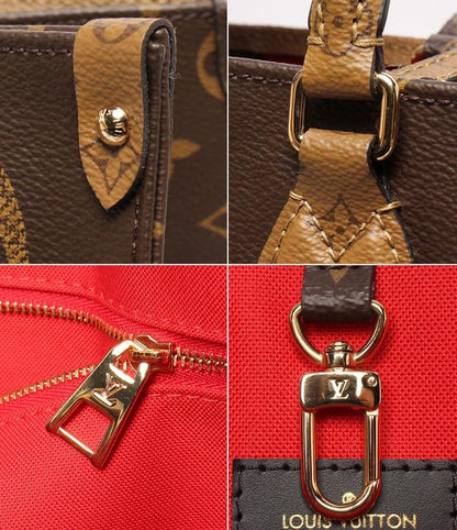 Louis Vuitton Tote Bag Shoulder Monogram Reverse Monogram Giant On The Go GM