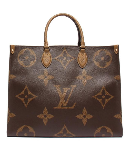 Louis Vuitton Tote Bag Shoulder Monogram Reverse Monogram Giant On The Go GM