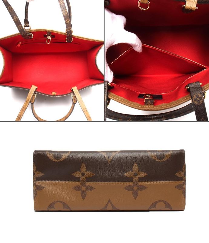 Louis Vuitton Tote Bag Shoulder Monogram Reverse Monogram Giant On The Go GM