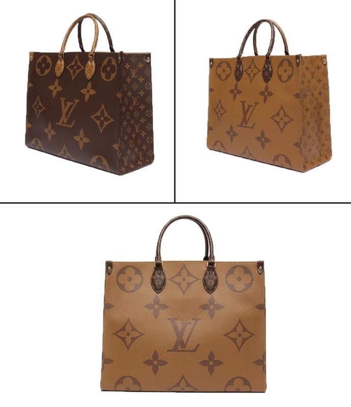 Louis Vuitton Tote Bag Shoulder Monogram Reverse Monogram Giant On The Go GM