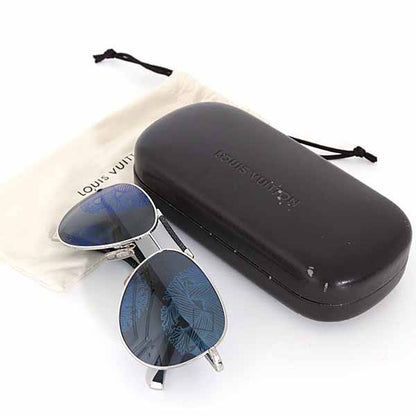Louis Vuitton Sunglasses Conspiracion Pilot Damier Graphite Nemeth Z2313 Black