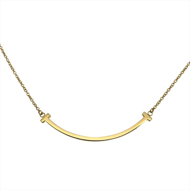 Tiffany & Co Tiffany & Co T Smile Small Necklace 18K Yellow Gold 2.9g Yellow