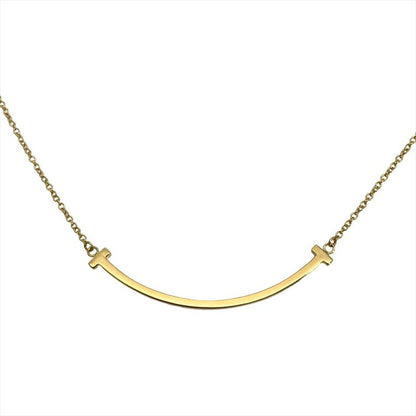 Tiffany & Co Tiffany & Co T Smile Small Necklace 18K Yellow Gold 2.9g Yellow