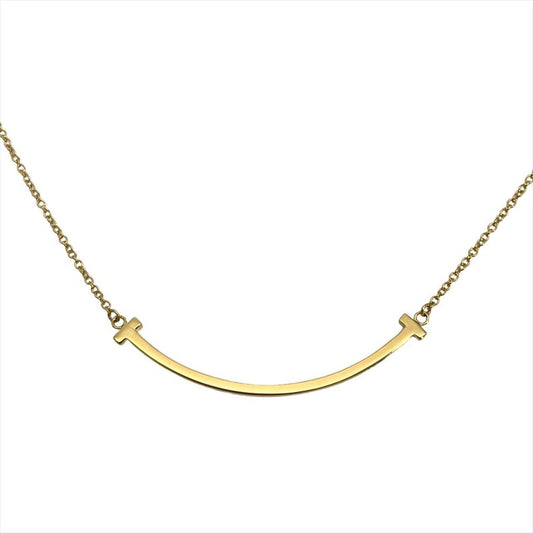 Tiffany & Co Tiffany & Co T Smile Small Necklace 18K Yellow Gold 2.9g Yellow