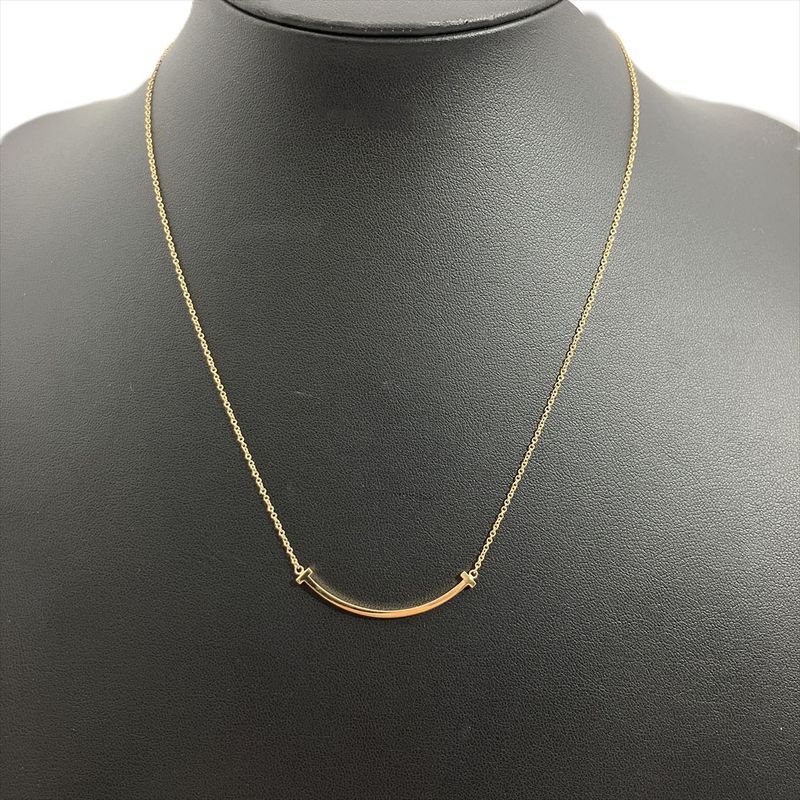 Tiffany & Co Tiffany & Co T Smile Small Necklace 18K Yellow Gold 2.9g Yellow