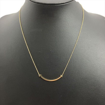 Tiffany & Co Tiffany & Co T Smile Small Necklace 18K Yellow Gold 2.9g Yellow