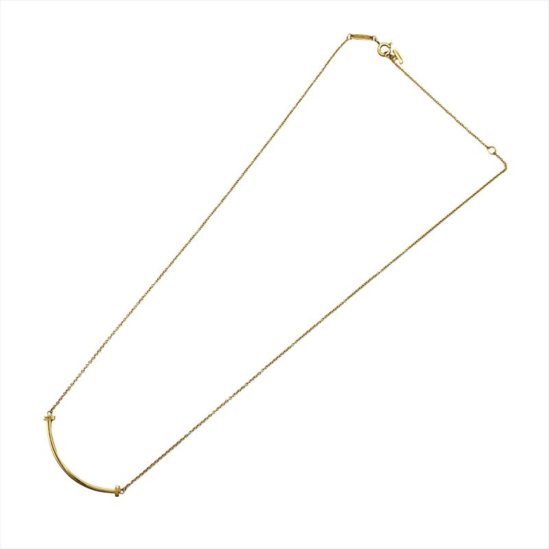 Tiffany & Co Tiffany & Co T Smile Small Necklace 18K Yellow Gold 2.9g Yellow