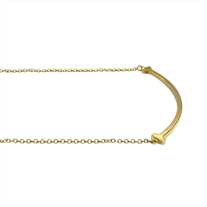 Tiffany & Co Tiffany & Co T Smile Small Necklace 18K Yellow Gold 2.9g Yellow