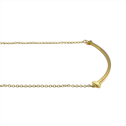 Tiffany & Co Tiffany & Co T Smile Small Necklace 18K Yellow Gold 2.9g Yellow