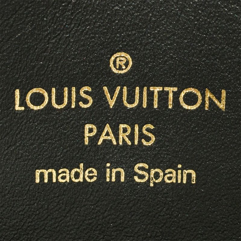 Louis Vuitton Portefeuille Vavin Chain Wallet Damier Ebène N60221 Brown Gold