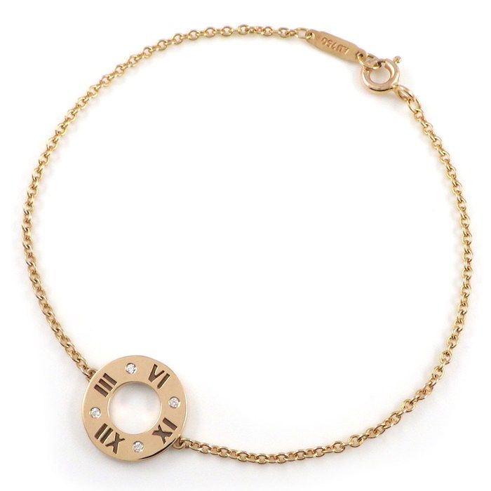 Tiffany & Co Tiffany & Co Bracelet Atlas Earrings de Circle Round Diamond 18k