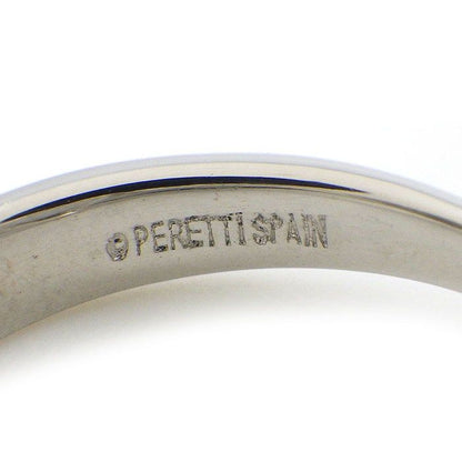 Tiffany & Co Tiffany & Co Ring Open Heart with Diamonds Pt950 Size 10.5