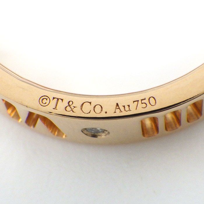 Tiffany & Co Tiffany & Co Ring Atlas Earrings de Narrow 4 Point Diamond 18k