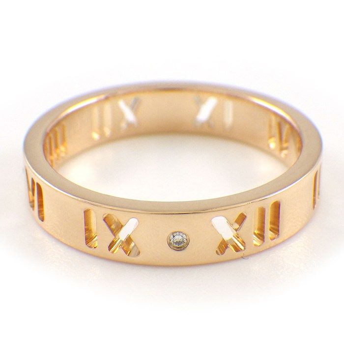 Tiffany & Co Tiffany & Co Ring Atlas Earrings de Narrow 4 Point Diamond 18k