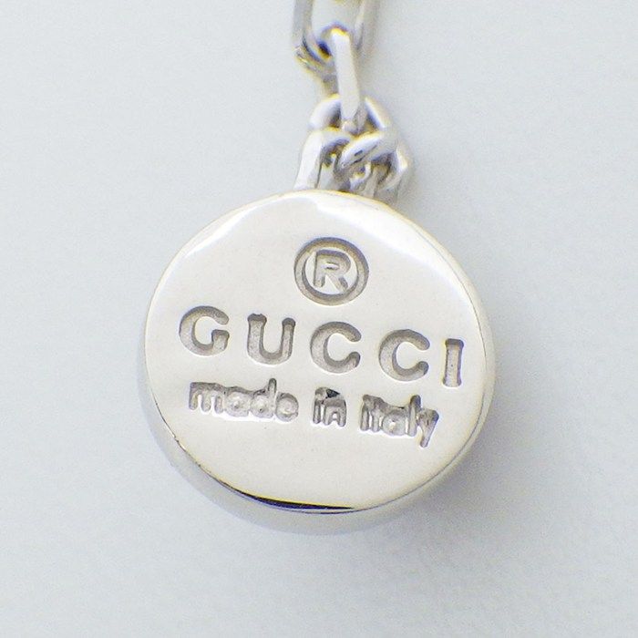 Gucci Earrings Swing Drop 4 Point Amethyst 18k White Gold