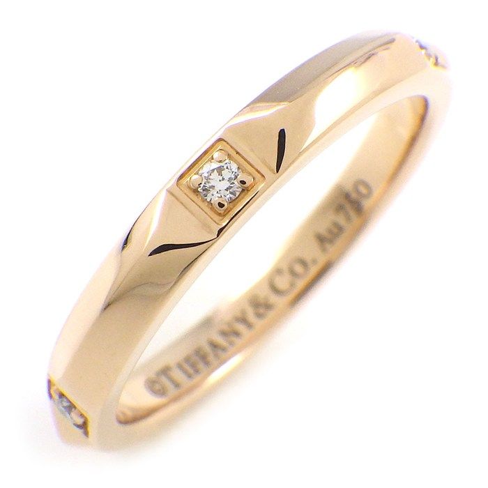 Tiffany & Co Tiffany & Co Ring True Band 67134176 5 Point Diamonds Total 0.05ct