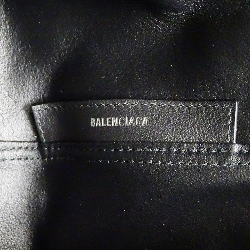 Balenciaga Bag Women's Brand Tote Leather Navy Cabas S Black Handbag Stylish