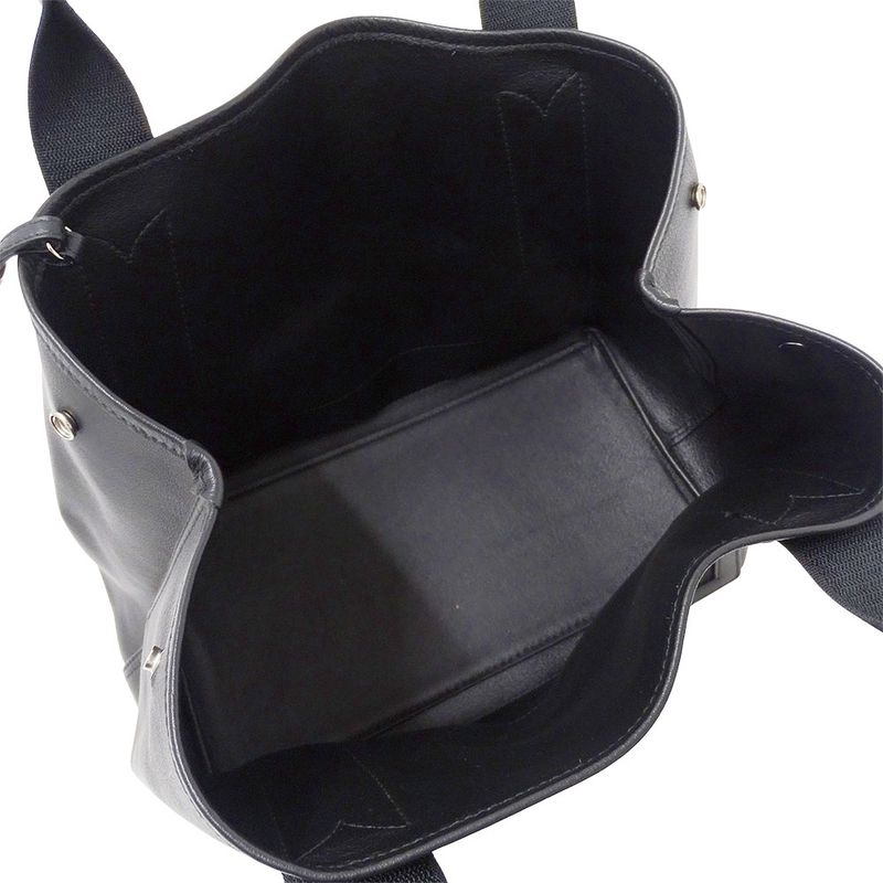 Balenciaga Bag Women's Brand Tote Leather Navy Cabas S Black Handbag Stylish