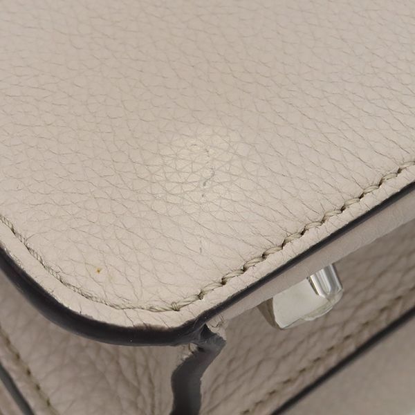 Fendi 2way Bag Peekaboo Iseeu Medium Leather Gray Silver Hardware Iseeu Handbag