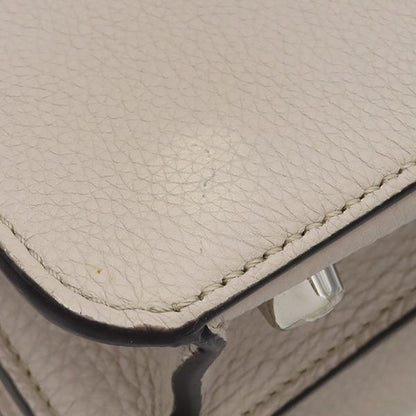 Fendi 2way Bag Peekaboo Iseeu Medium Leather Gray Silver Hardware Iseeu Handbag