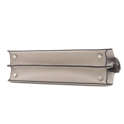 Fendi 2way Bag Peekaboo Iseeu Medium Leather Gray Silver Hardware Iseeu Handbag