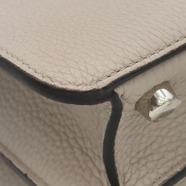 Fendi 2way Bag Peekaboo Iseeu Medium Leather Gray Silver Hardware Iseeu Handbag