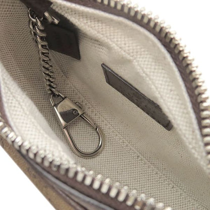 Gucci 2way Bag Micro GG Supreme Canvas Leather Beige and Ebony Silver Hardware