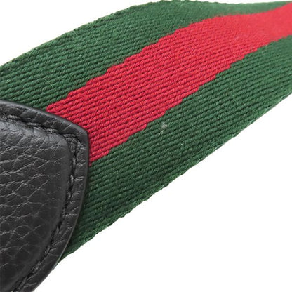 Gucci Shoulder Bag Jumbo GG Messenger Bag Leather Jumbo Ggleather Black Silver