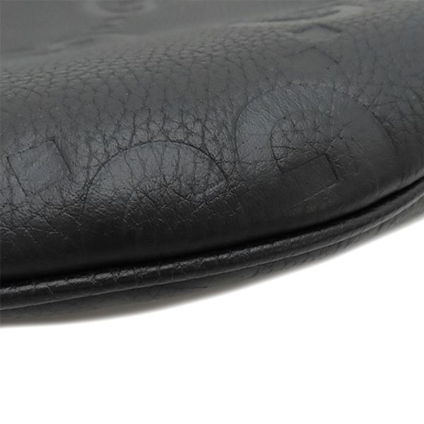 Gucci Shoulder Bag Jumbo GG Messenger Bag Leather Jumbo Ggleather Black Silver