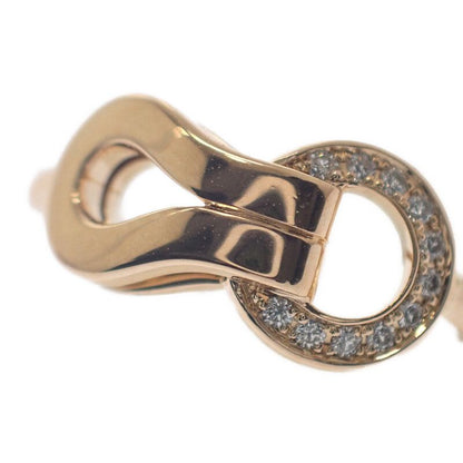 Cartier Agraf Half Diamond #8 B4209348 Ring 18K Pink Gold Pink Gold Diamond