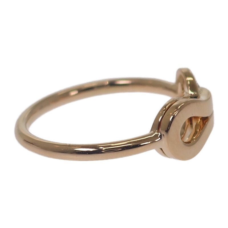Cartier Agraf Half Diamond #8 B4209348 Ring 18K Pink Gold Pink Gold Diamond