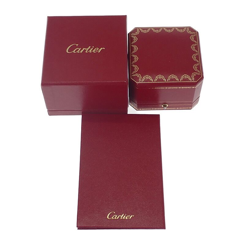 Cartier Agraf Half Diamond #8 B4209348 Ring 18K Pink Gold Pink Gold Diamond
