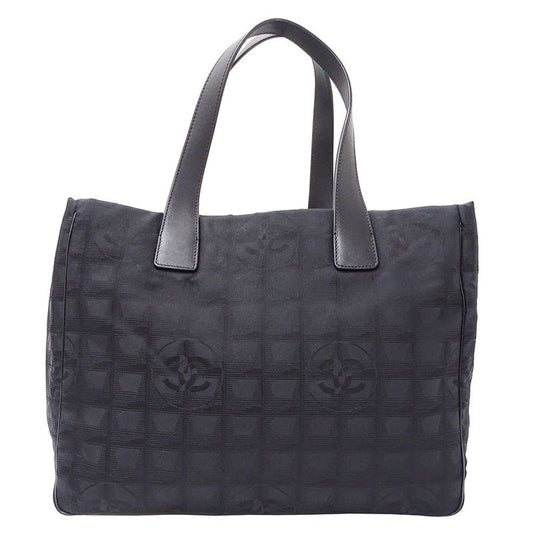 Chanel Bag Women's Brand Tote Nylon New Travel Tote MM Black Handbag Stylish