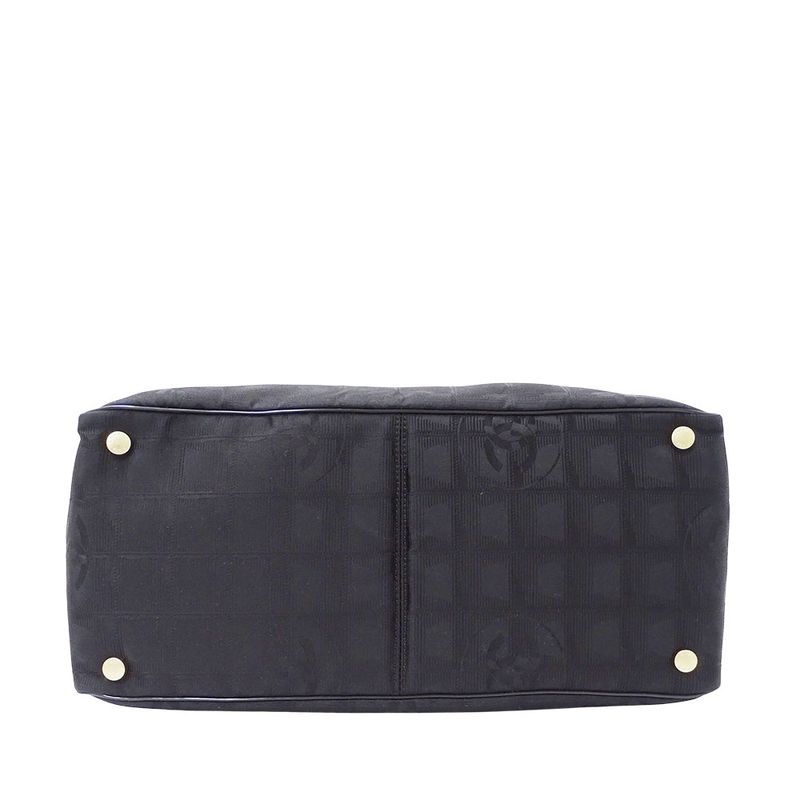 Chanel Bag Women's Brand Tote Nylon New Travel Tote MM Black Handbag Stylish