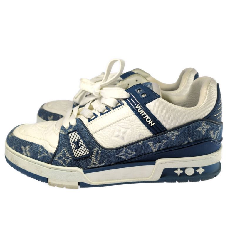 Louis Vuitton Monogram - Denim - LV Trainer Line - Leather X Denim Sneakers