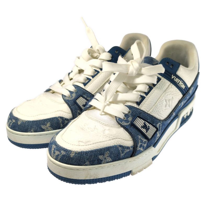 Louis Vuitton Monogram - Denim - LV Trainer Line - Leather X Denim Sneakers