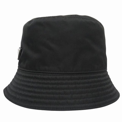 Prada "re-nylon Bucket Hat" Hat Triangle Logo Triangle Logo Plate Nylon 2hc137