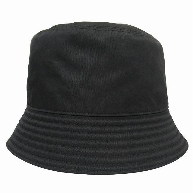 Prada "re-nylon Bucket Hat" Hat Triangle Logo Triangle Logo Plate Nylon 2hc137