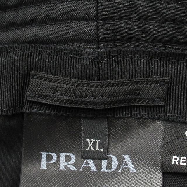 Prada "re-nylon Bucket Hat" Hat Triangle Logo Triangle Logo Plate Nylon 2hc137