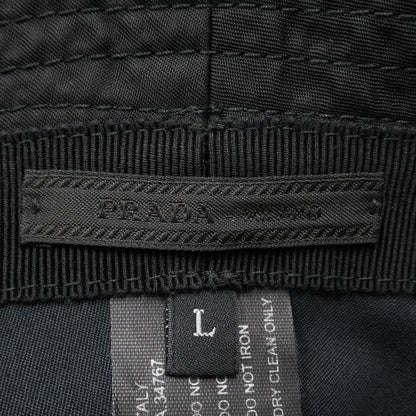 Prada "re-nylon Bucket Hat" Hat Triangle Logo Triangle Logo Plate Nylon Size L